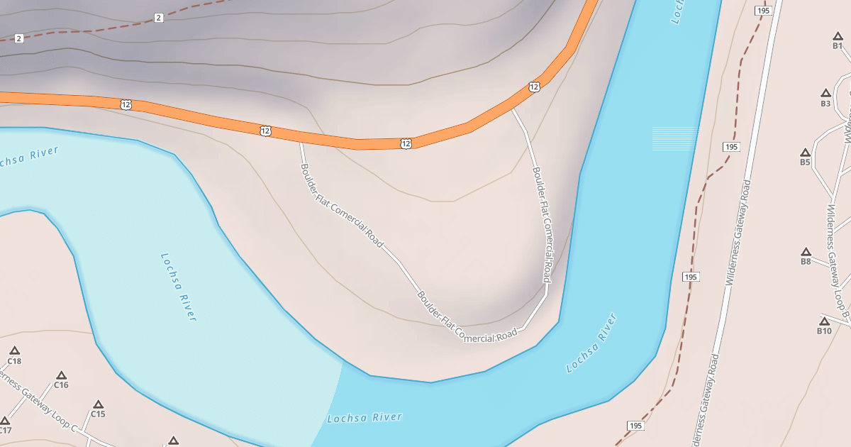 Map preview of BOULDER FLAT COMMERCIAL