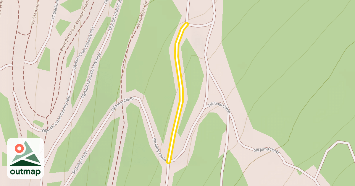 Map of Olympic Cross-Country Red