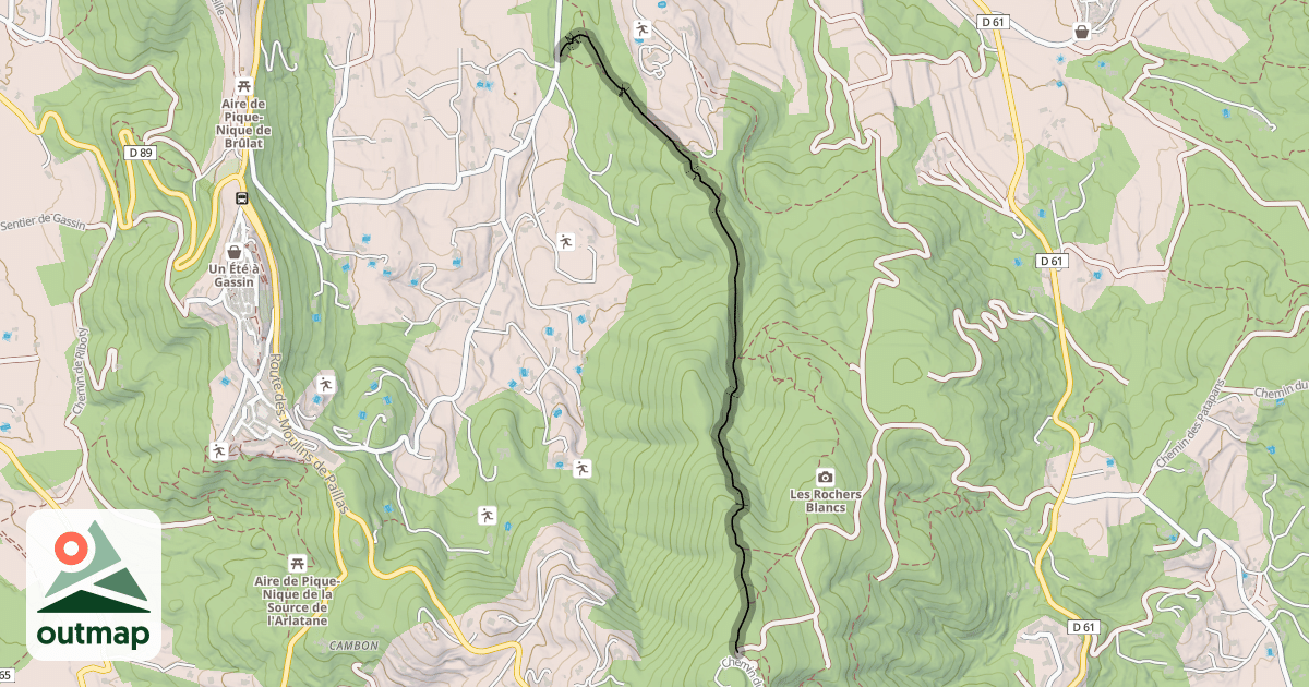 Map of Chemin des Cuguières