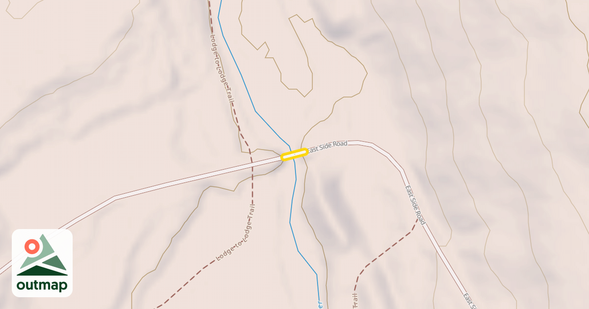 Map of Katahdin Iron Works Road