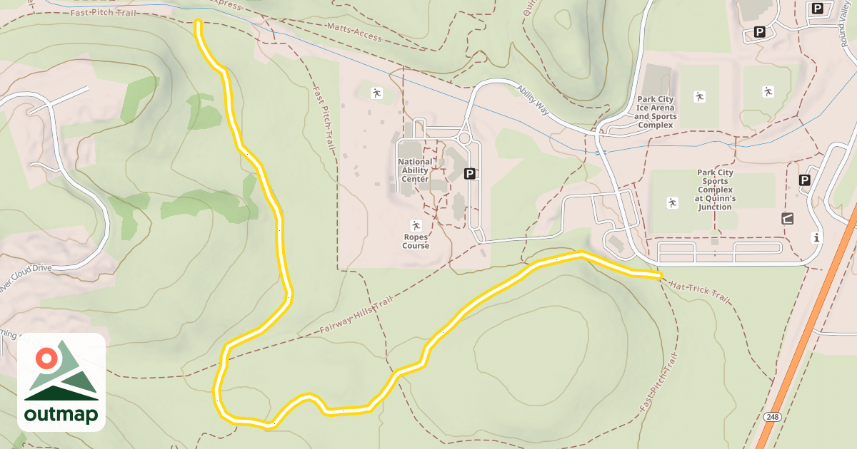 Map of Hat Trick Trail