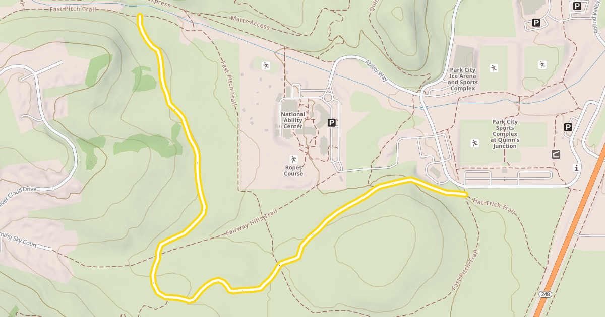 Map preview of Hat Trick Trail