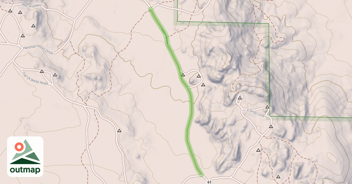 Map of Main Street Road