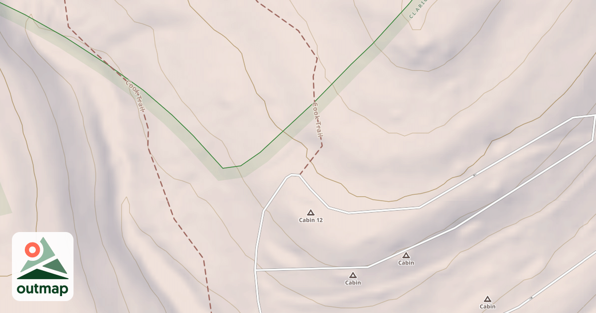 Map of Cook Forest State Park Trails