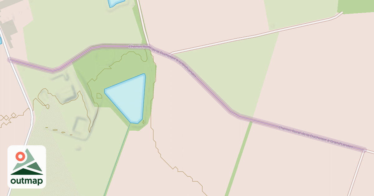 Map of Chemin Rural de la Duchetaie à Grand'Landes