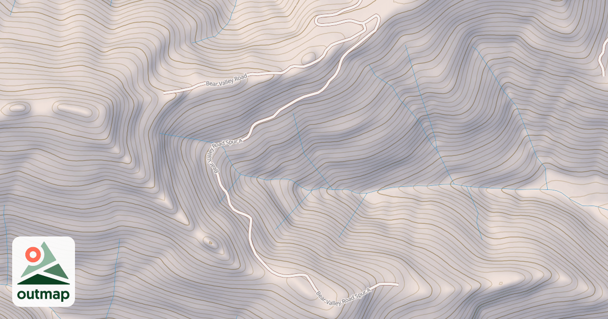 Map of BEAR VALLEY