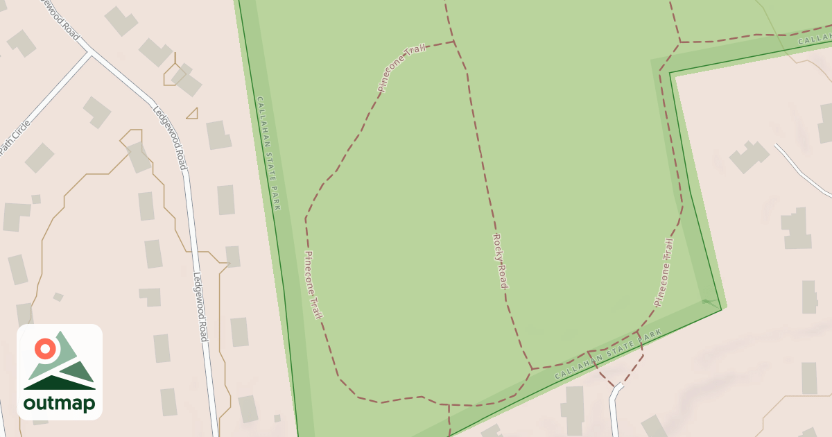 Map of Pinecone Trail