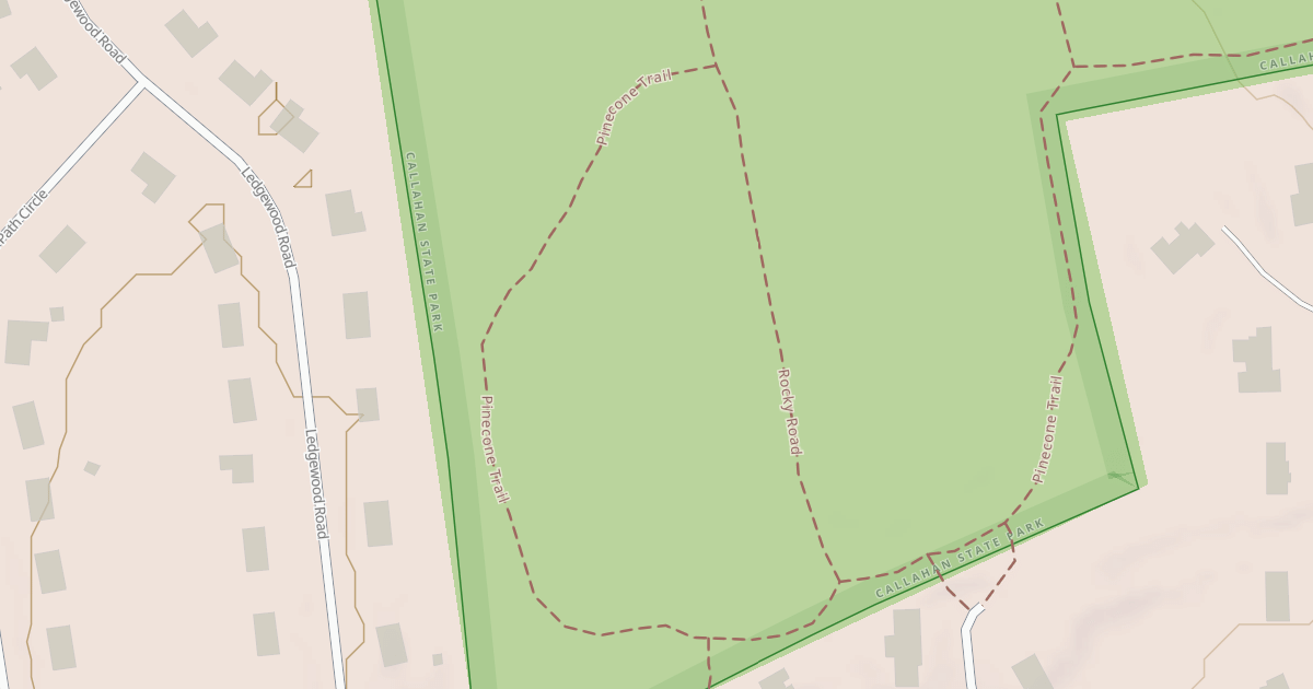 Map preview of Pinecone Trail