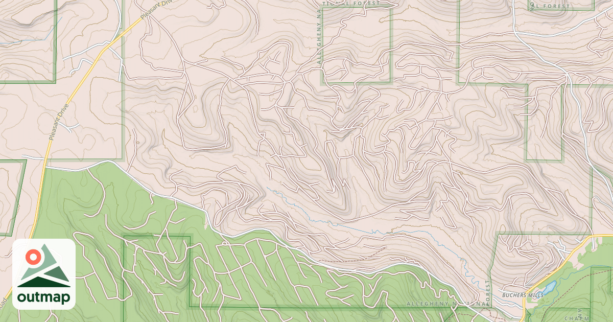 Map of ROCKY GAP ATV LOOP A