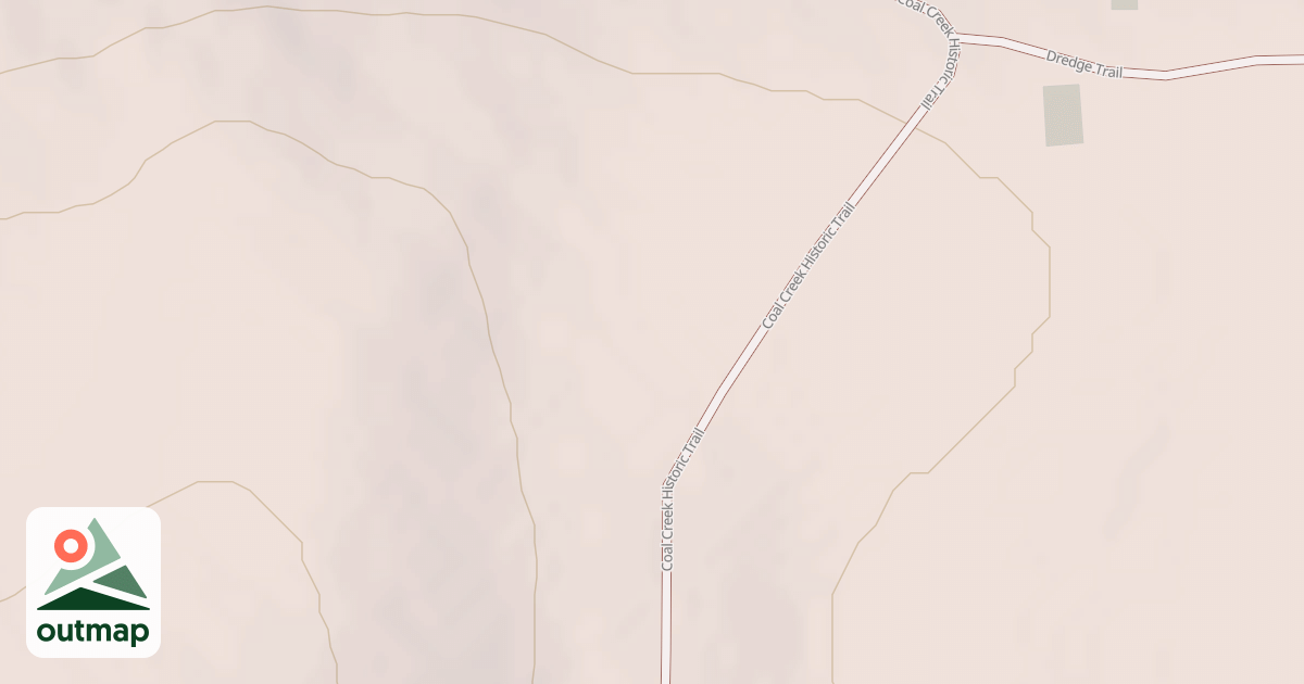 Map of Coal Creek Upper Road Spur