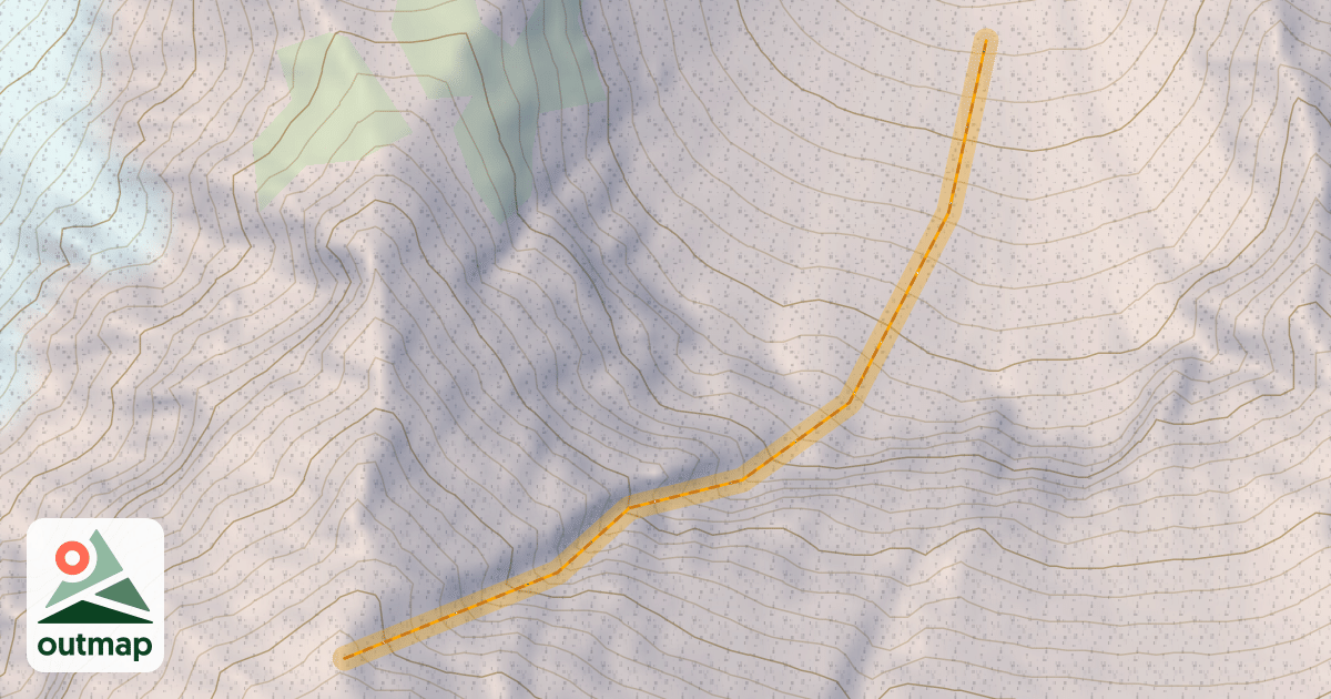Map of Pipeline Couloir