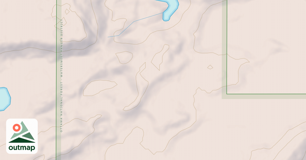 Map of USFS Motor Vehicle Use Map Trails 22544
