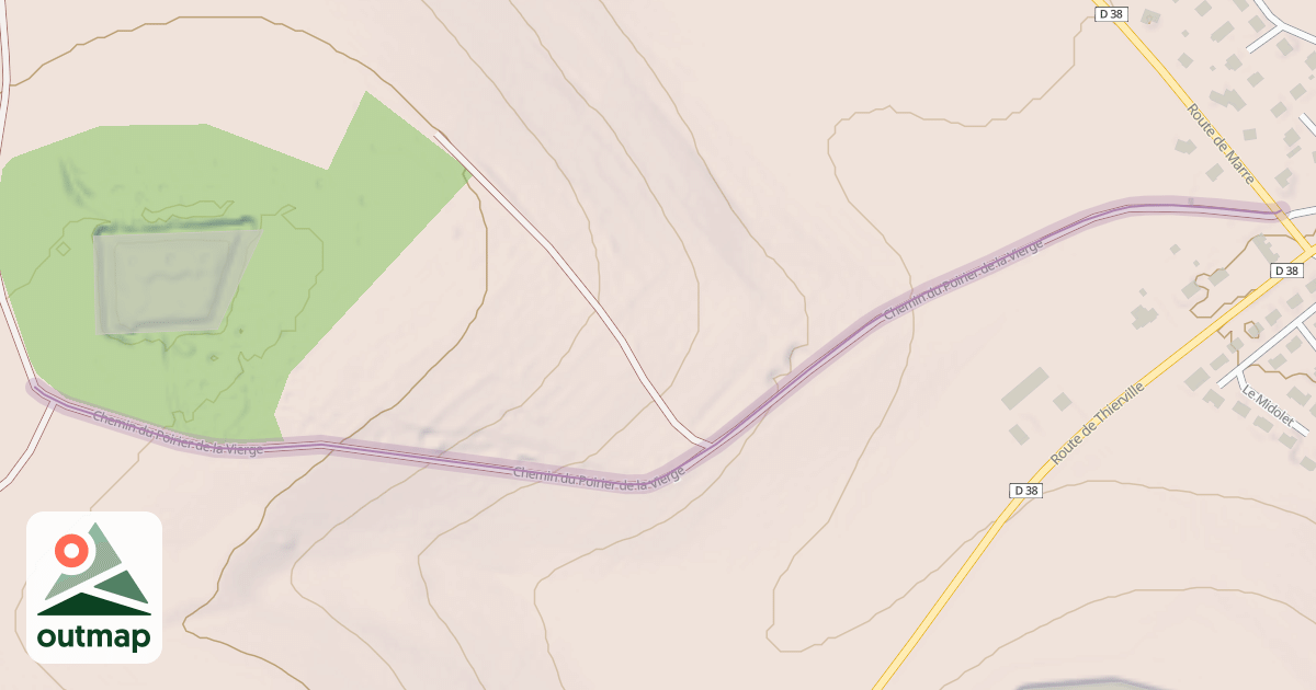 Map of Chemin du Poirier de la Vierge