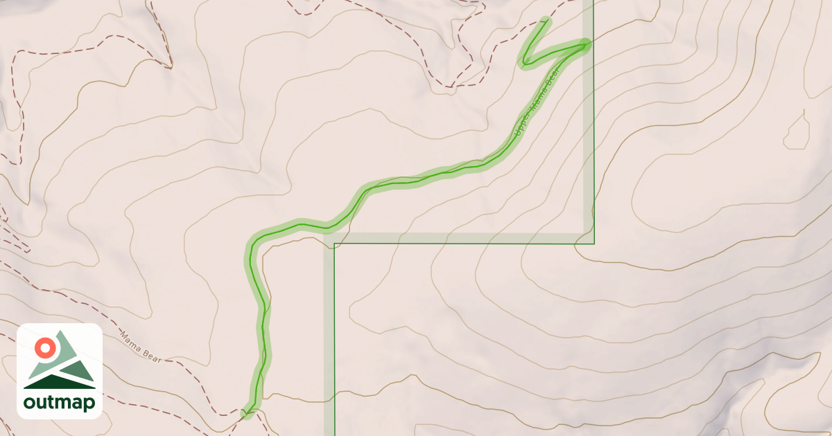 Map of Upper Mama Bear
