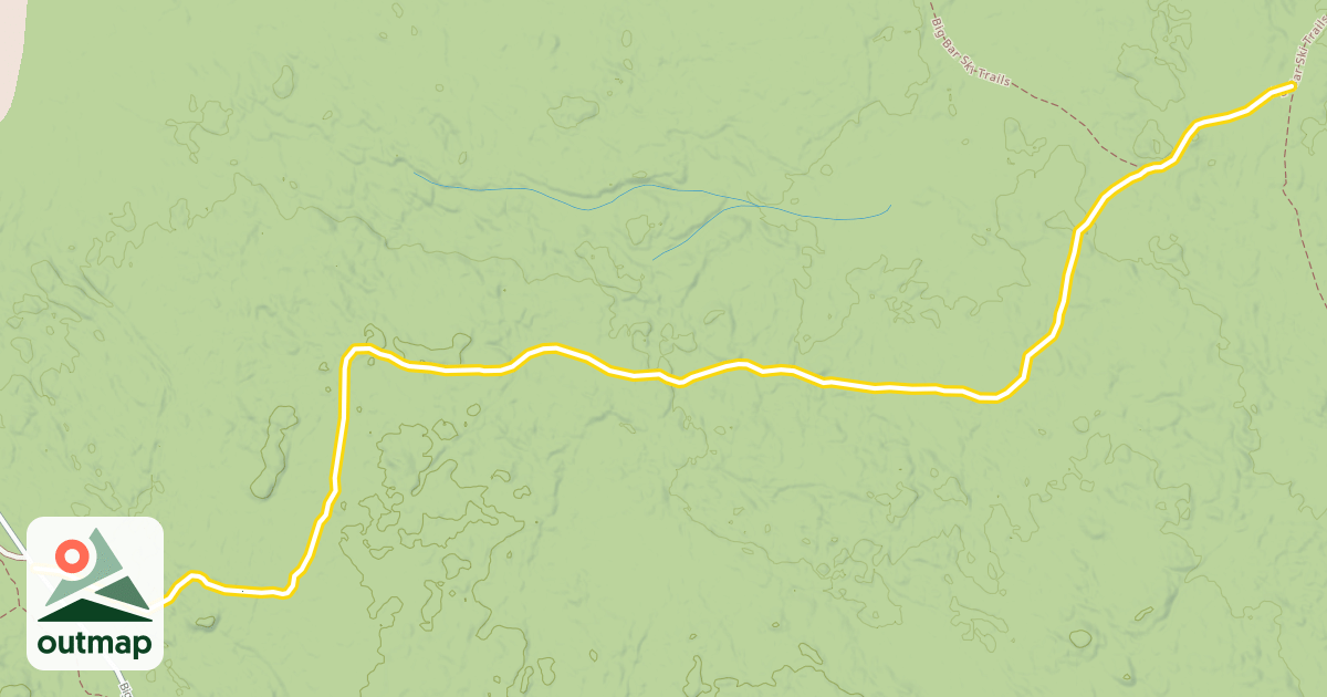 Map of Big Bar Ski Trails