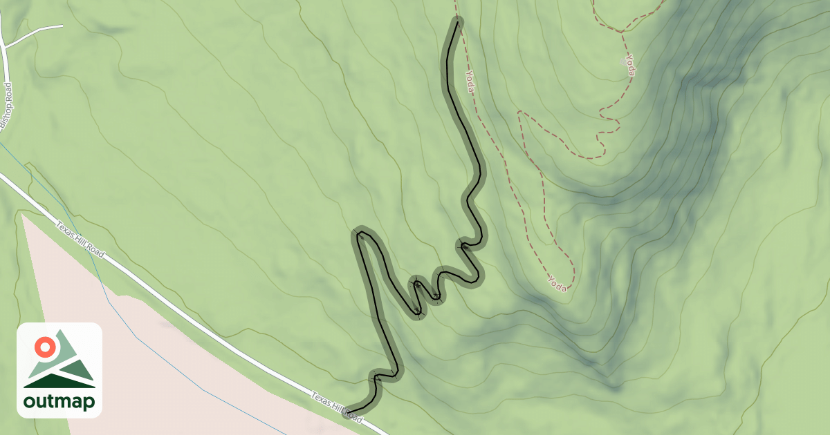 Map of Texas Hill Trail