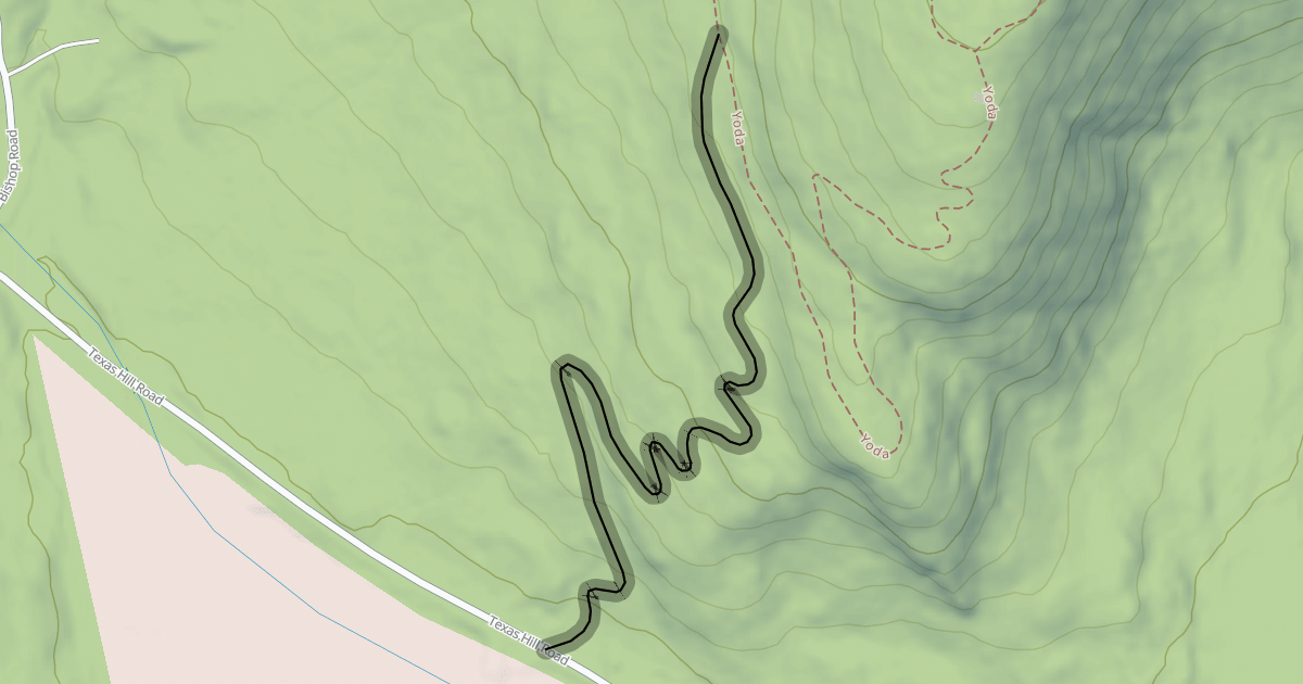 Map preview of Texas Hill Trail