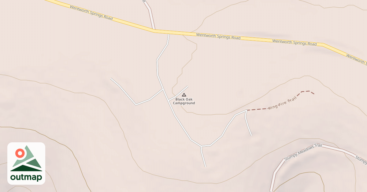 Map of BLACK OAK CAMPGROUND