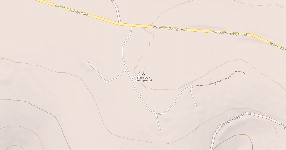 Map preview of BLACK OAK CAMPGROUND