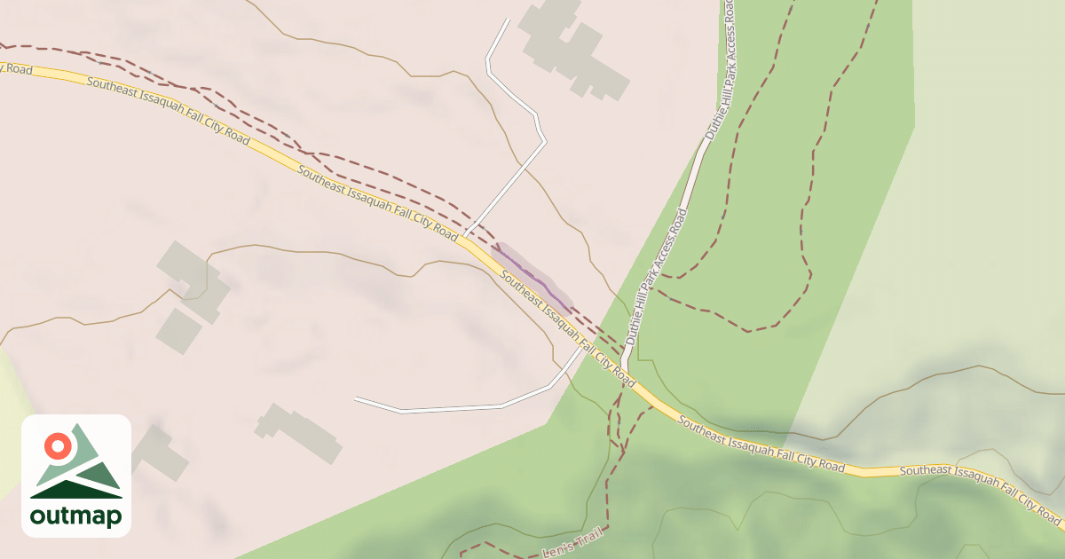 Map of Parking Lot Connector Trail