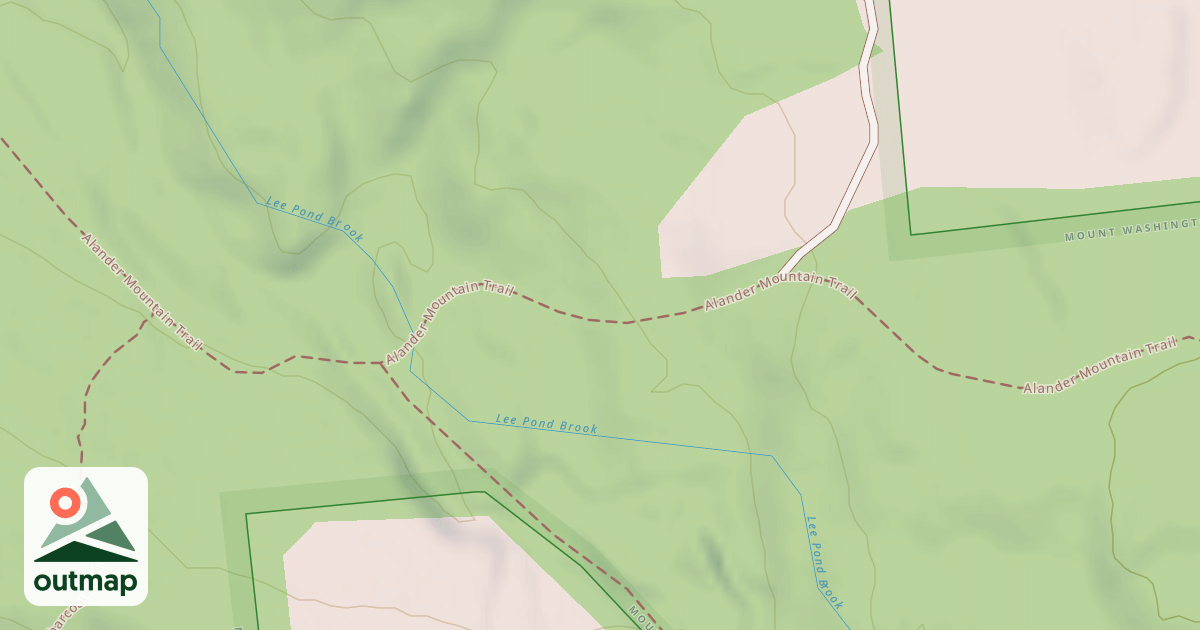 Map of Alander Mountain Trail