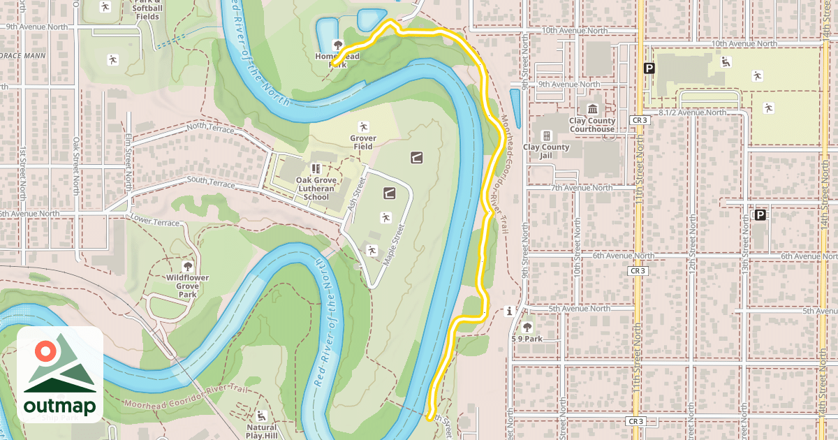 Map of Homestead Ski Trail