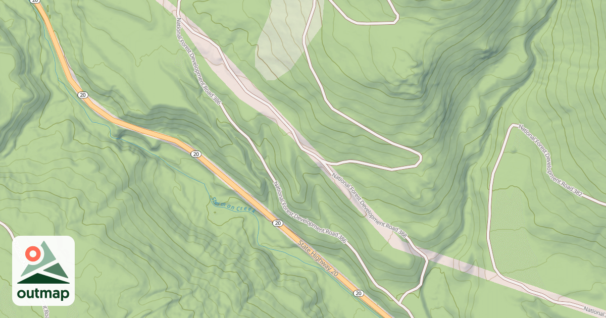 Map of USFS Motor Vehicle Use Map Roads {859D3E11-D170-4266-9556-834D2E0CFA2D}