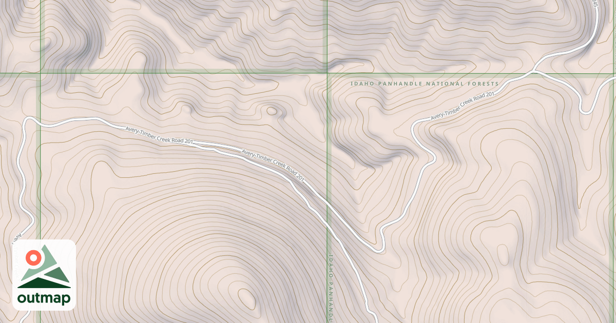 Map of AVERY TIMBER CREEK