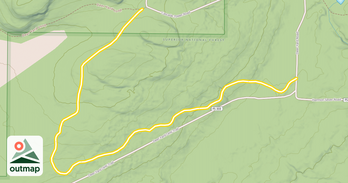 Map of Fire Tower Trail