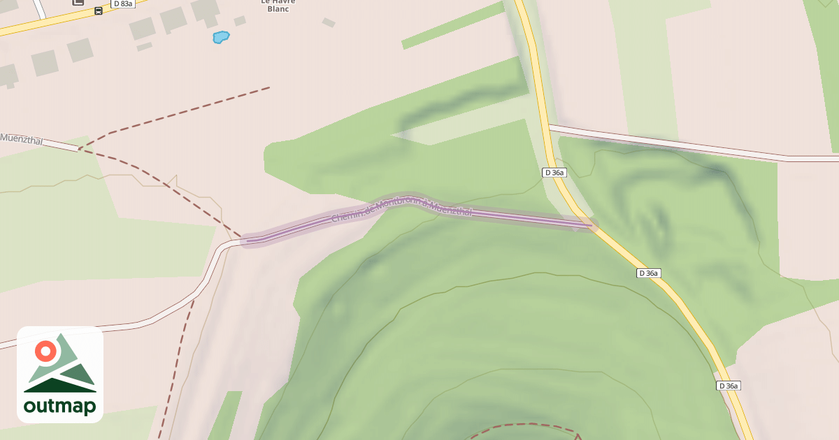 Map of Chemin de Montbronn à Muenzthal