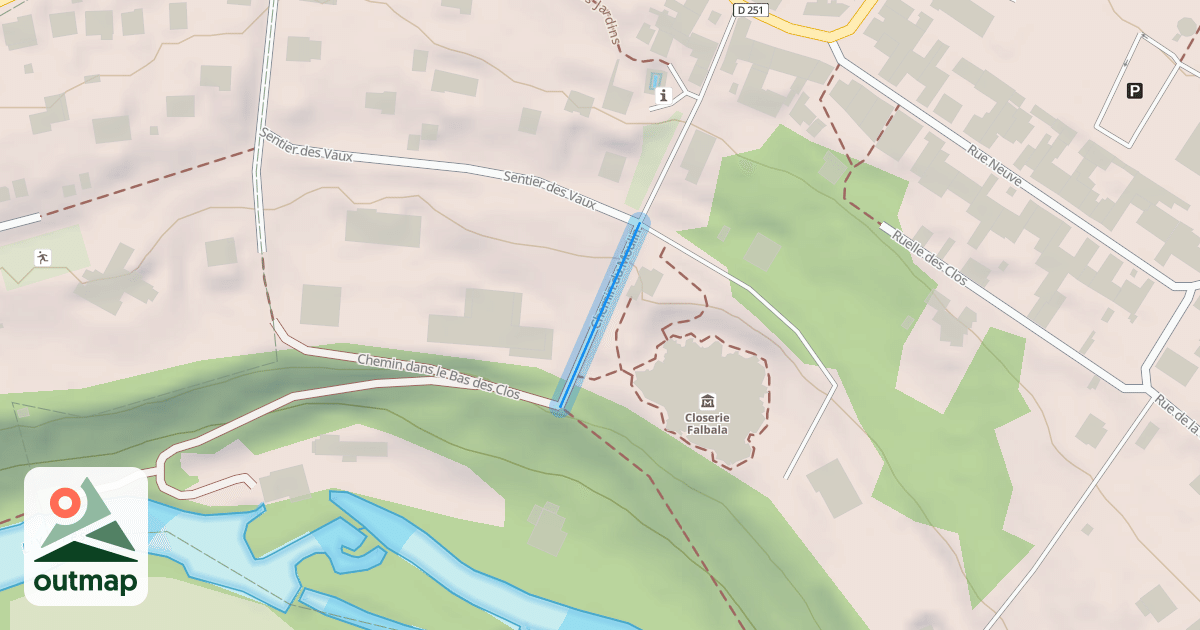 Map of Chemin du Moulin