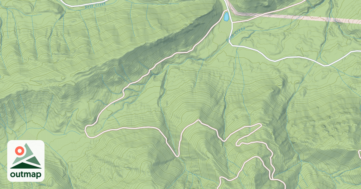 Map of DEEP CREEK / SNDER RIDGE