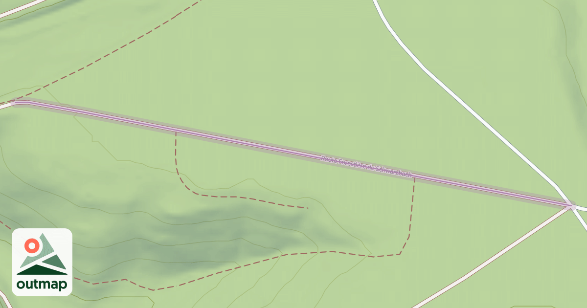 Map of Route Forestière de Schwarzbach