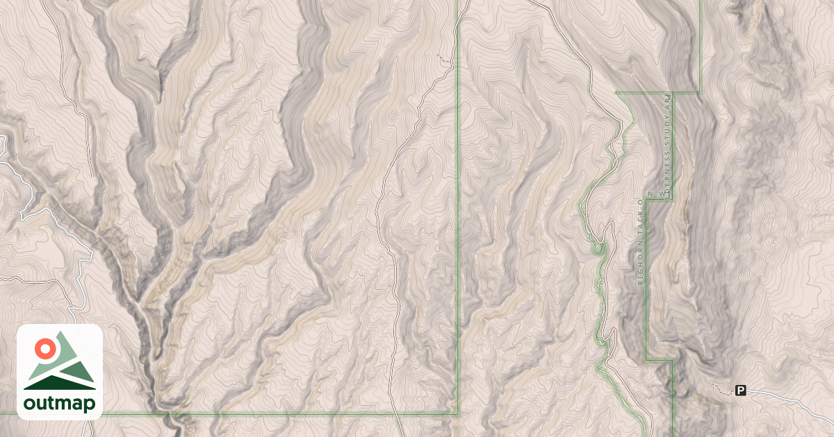 Map of BURNT TIMBER RIDGE