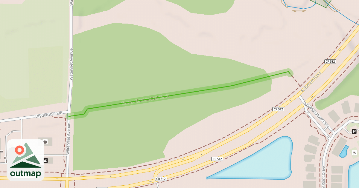 Map of Trans-Florida Rail Trail
