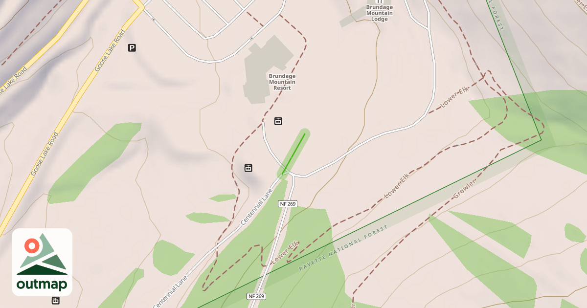 Map of Centennial Lane