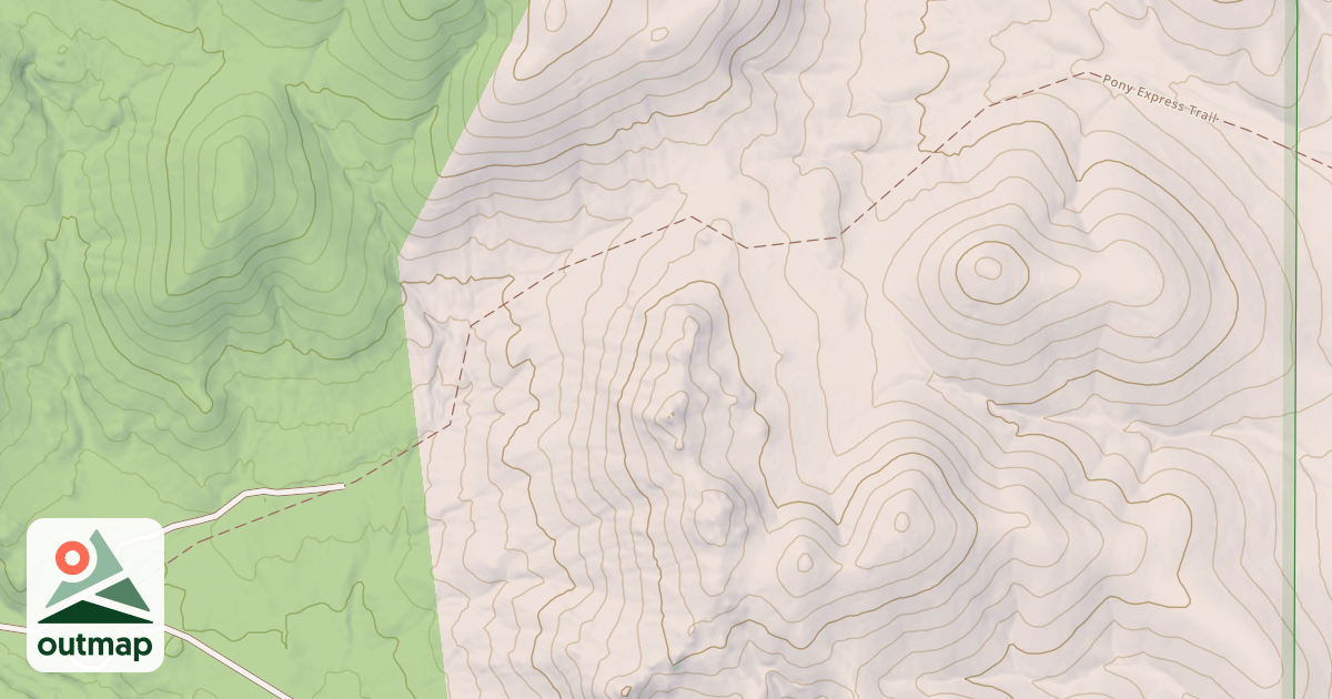 Map of PONY EXPRESS LOOP