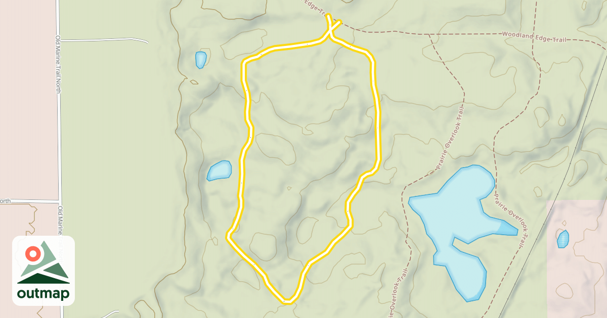 Map of Rolling Hills Savanna Trail