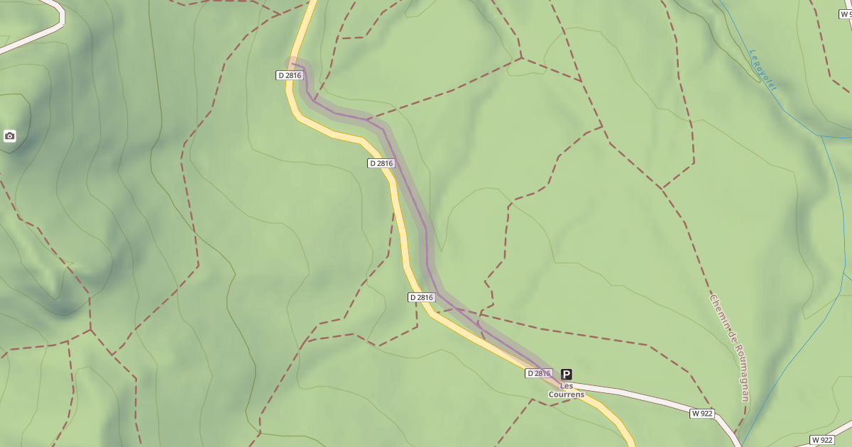 Map preview of Route Forestière