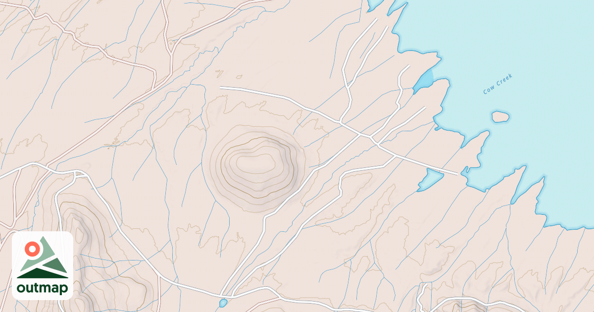 Map of COW CREEK