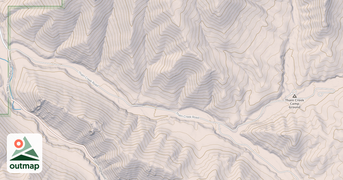 Map of THAIN CREEK