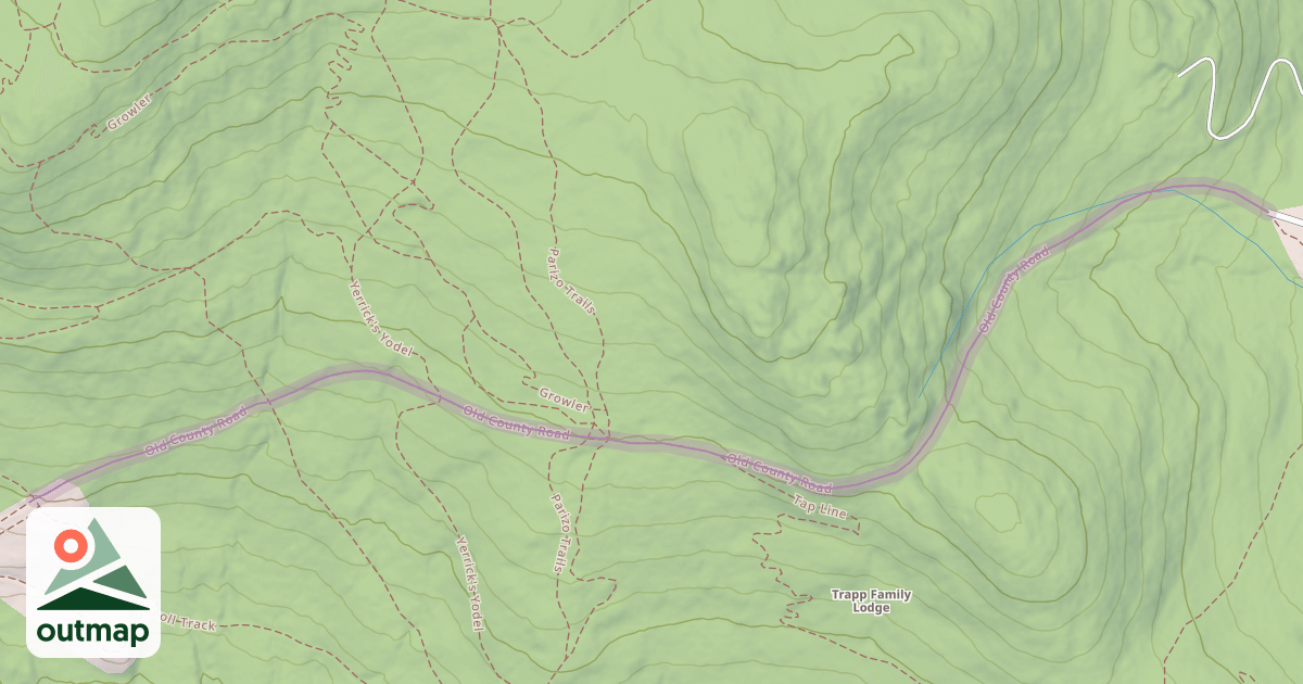 Map of Old County Road
