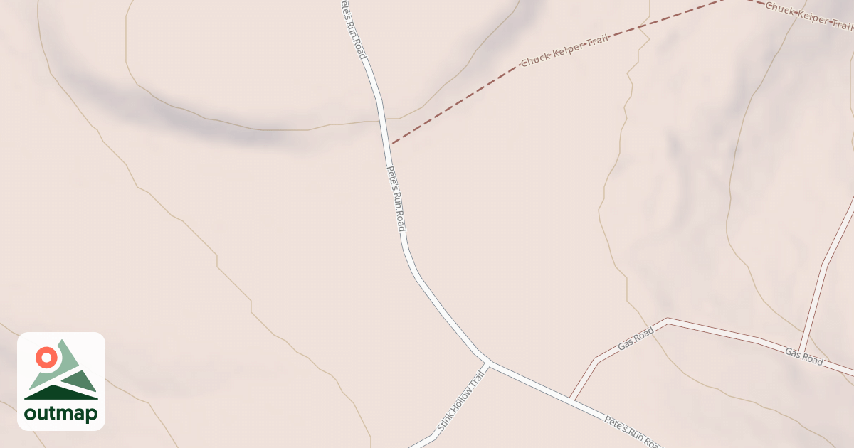 Map of Beech Creek Snowmobile Trails