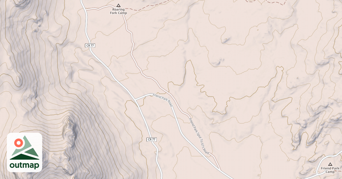 Map of FRIEND PARK SPUR TO 671