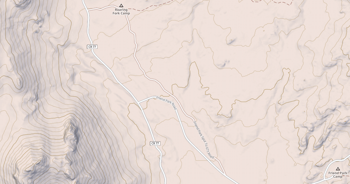 Map preview of FRIEND PARK SPUR TO 671