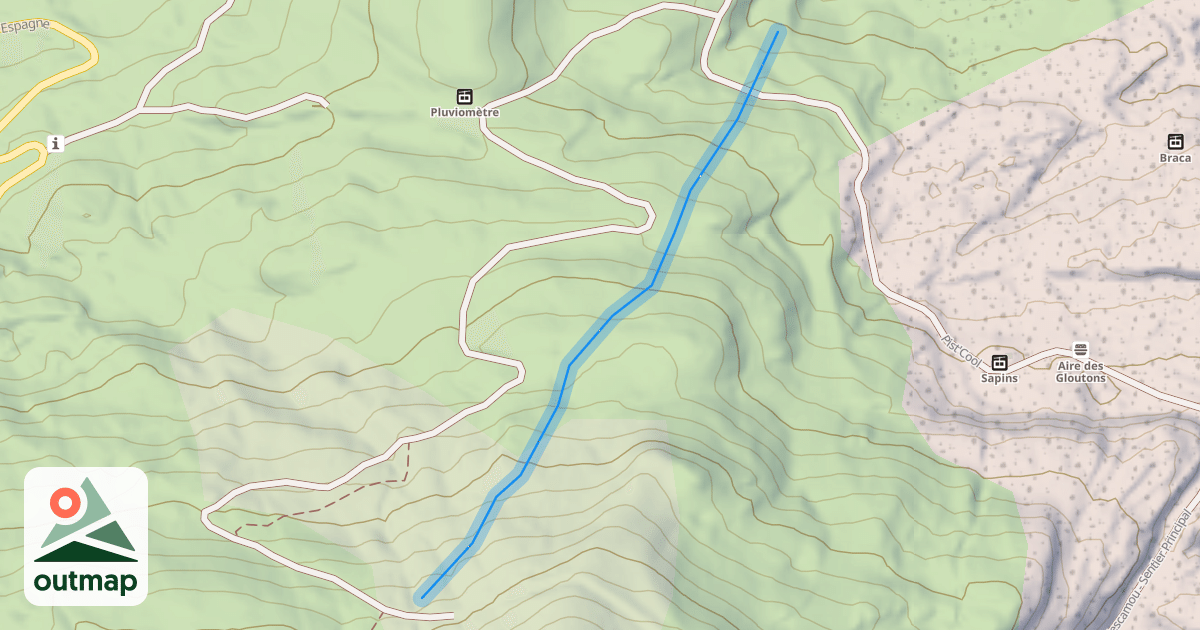 Map of Face Nord