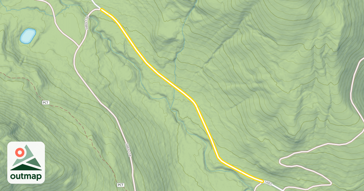 Map of Forest Road 5483