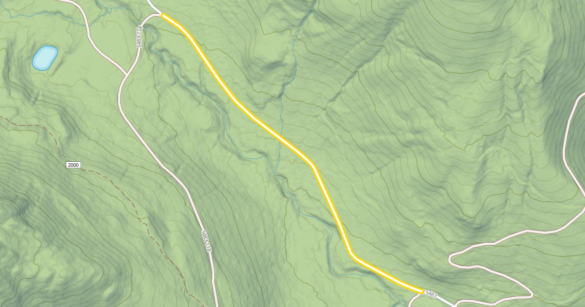 Map preview of Forest Road 5483