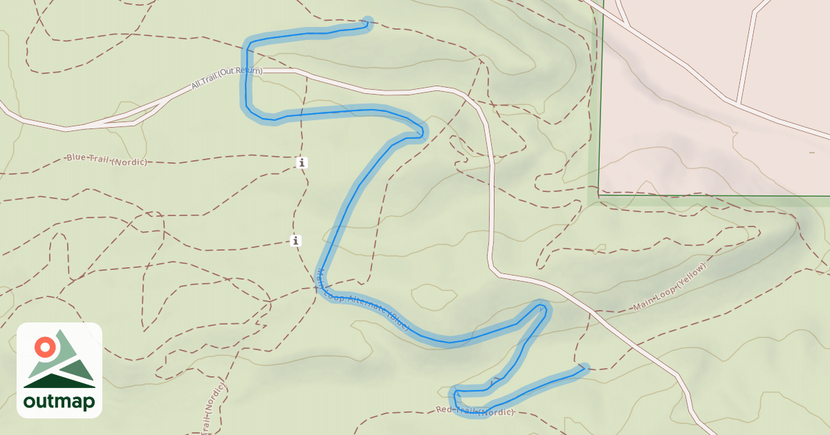 Map of Main Loop Alternate (Blue)