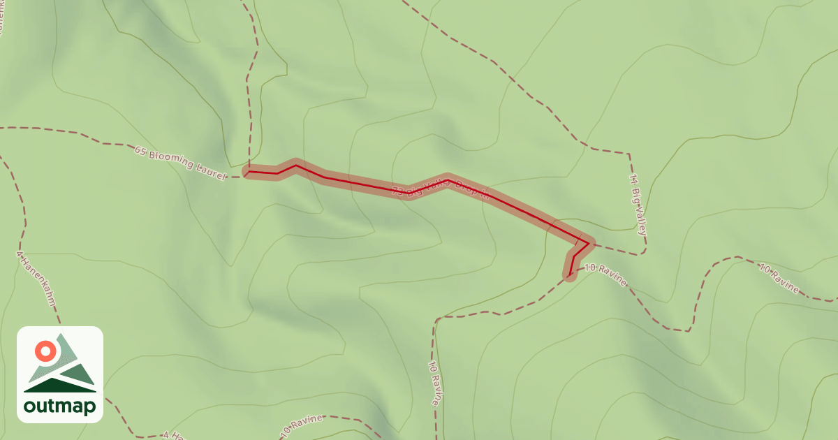 Map of 73 Big Valley Drop in